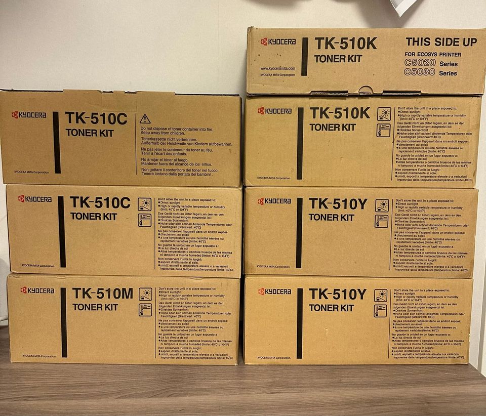 Kyocera lasermustekasetteja TK-510 7kpl