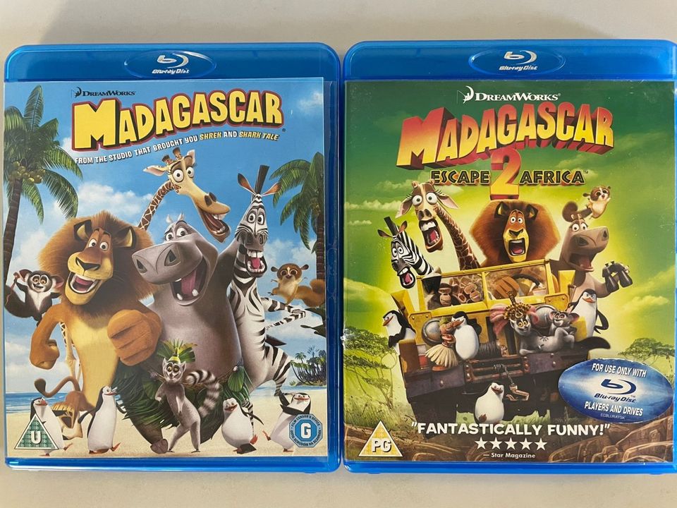 Madagascar Blu-ray x 2kpl
