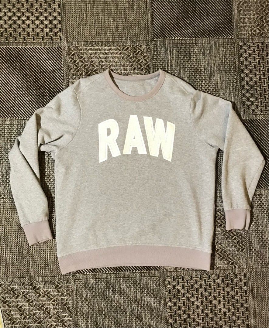 G-STAR RAW mens L logo sweat fits like M reg