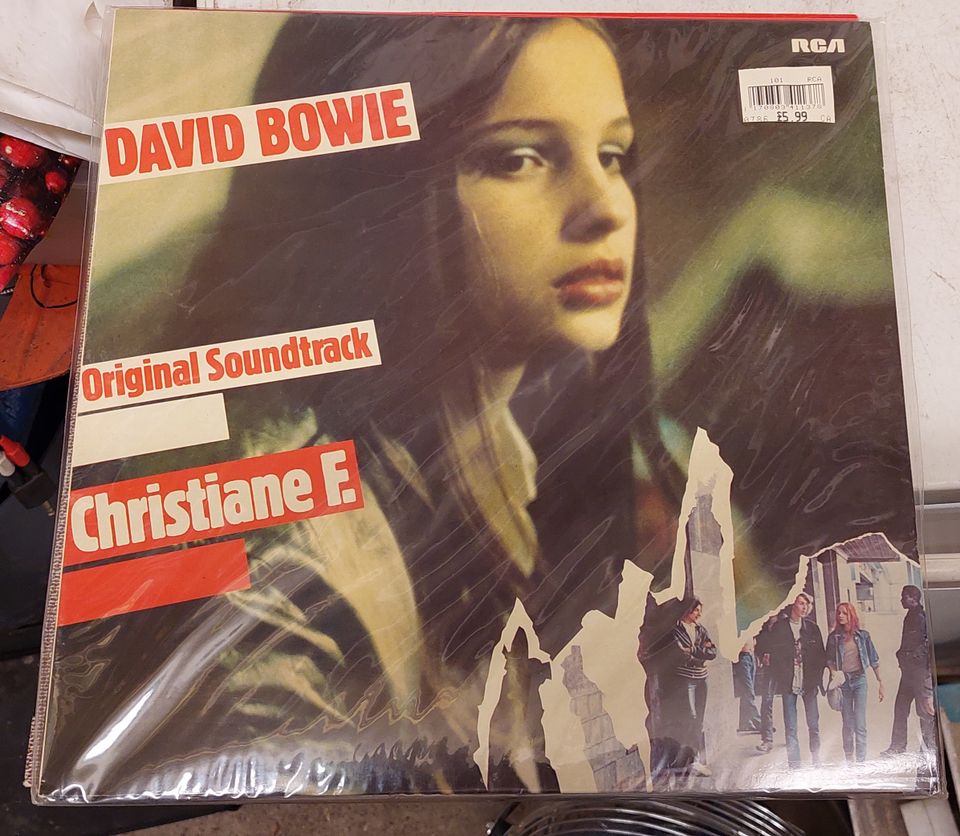 David Bowie Christiane F vinyylilevy LP 1981