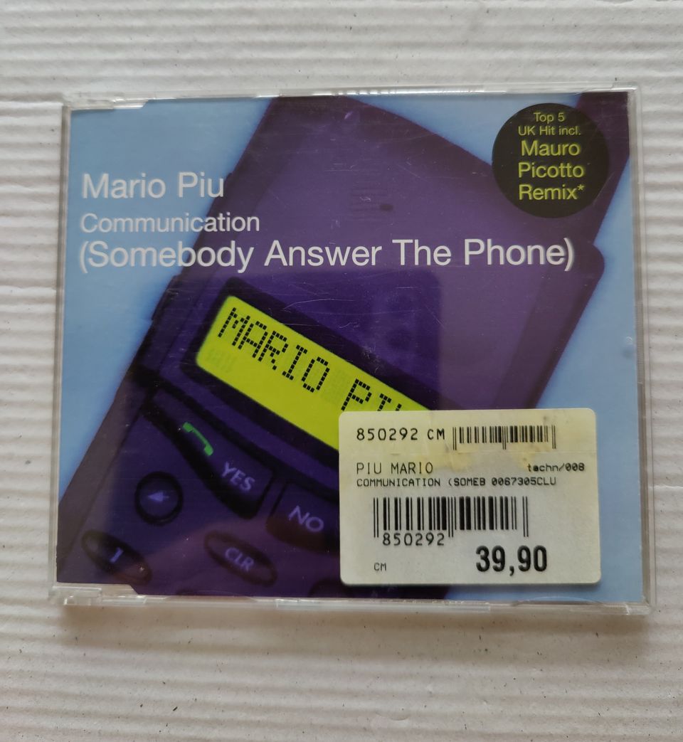 CD Mario Piu/Communication CD -Single