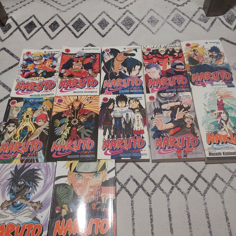 Naruto manga kirjoja