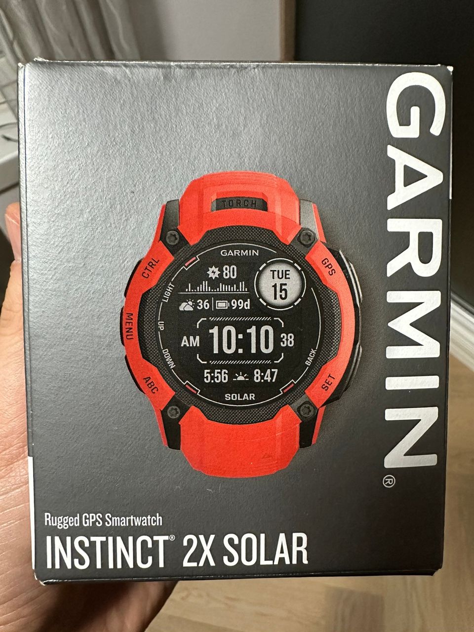 Garmin Instinct 2X Solar Punainen