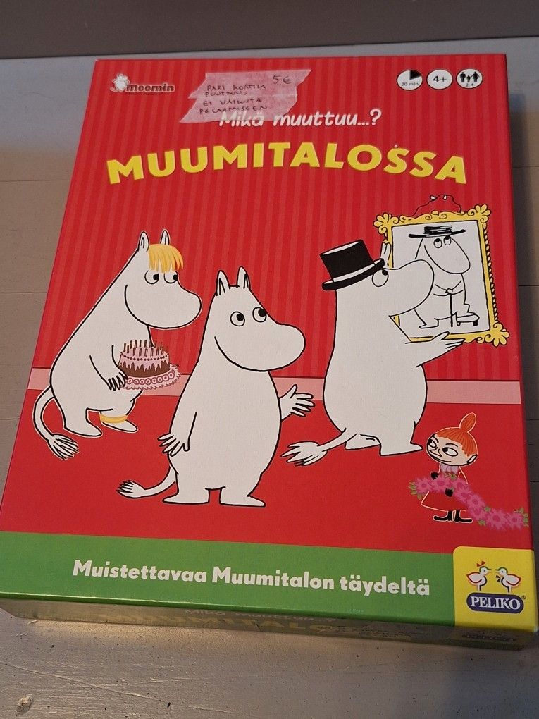 Mikä muuttuu muumitalossa -lautapeli