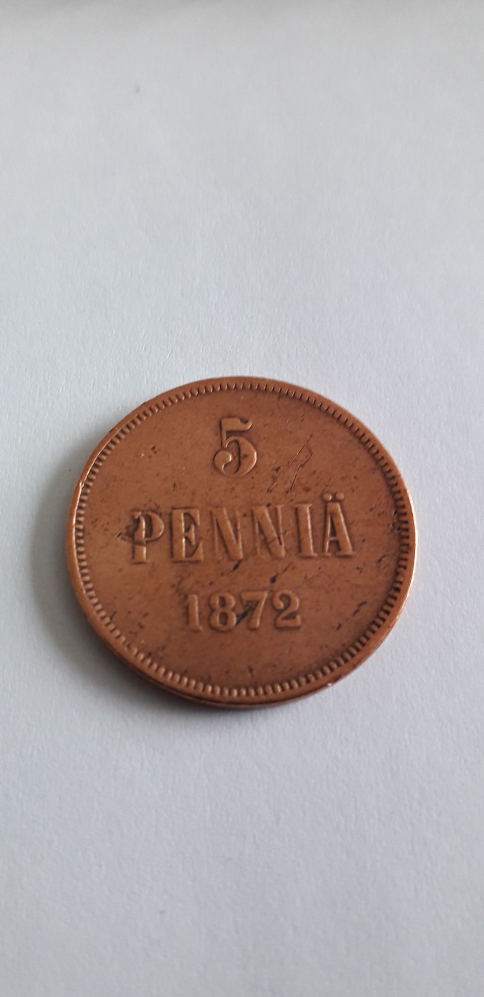 5 penniä 1872