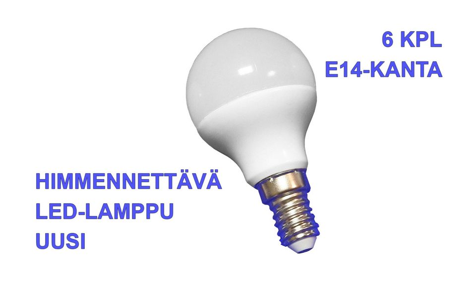 UUDET Himmennettävät LED-lamput - 6 KPL