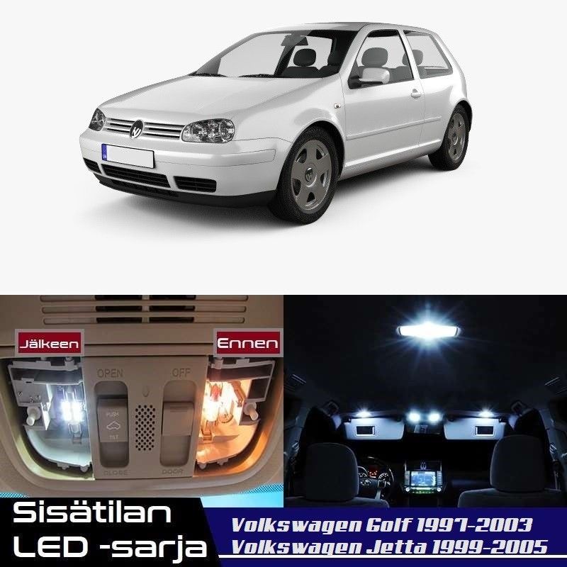 VW Golf / Jetta (MK4) Sisätilan LED -muutossarja