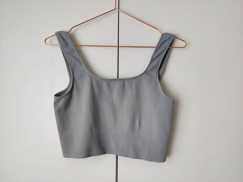 Kyyhkynsininen Crop top 36/38