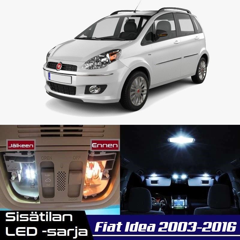 Fiat Idea Sisätilan LED -muutossarja 6000K