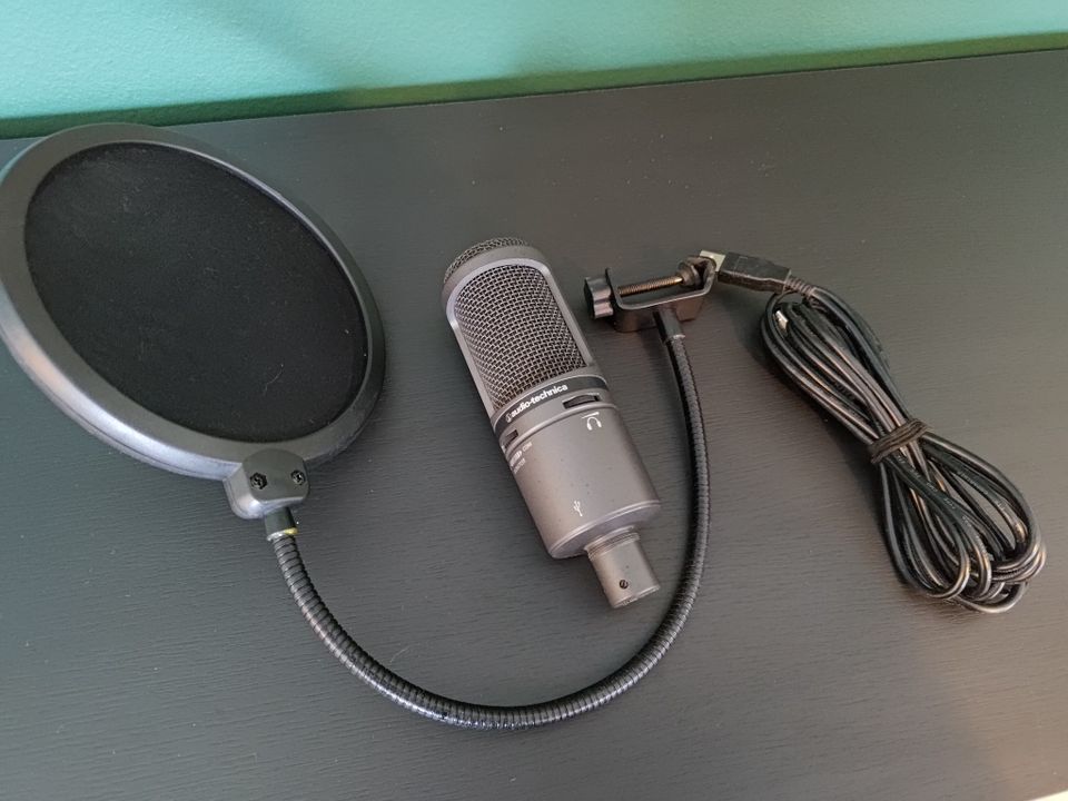 Audio-Technica AT2020USB+ USB-väylään kytkettävä mikrofoni, mikki