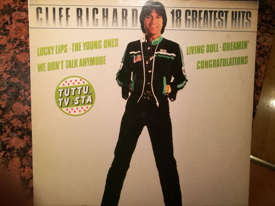 Cliff Richard 18 Greatest Hits LP 1980