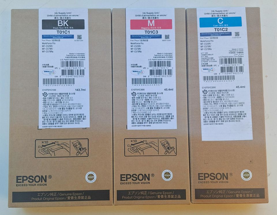 Epson mustekasetit käyttämättömiä