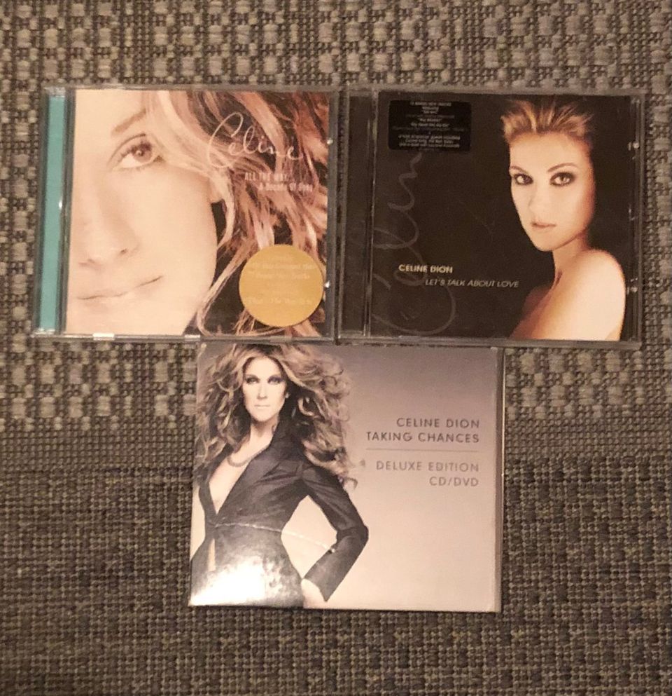 Celine Dion 3 kpl CD-levyjä