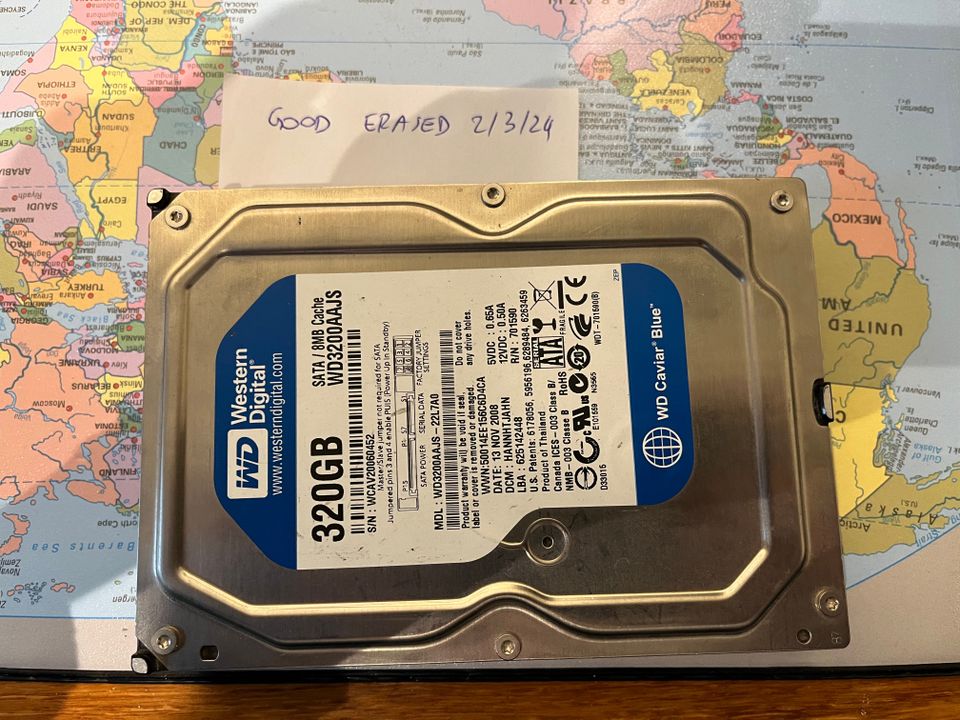 Western Digital 320 GB 3.5 Hard disk