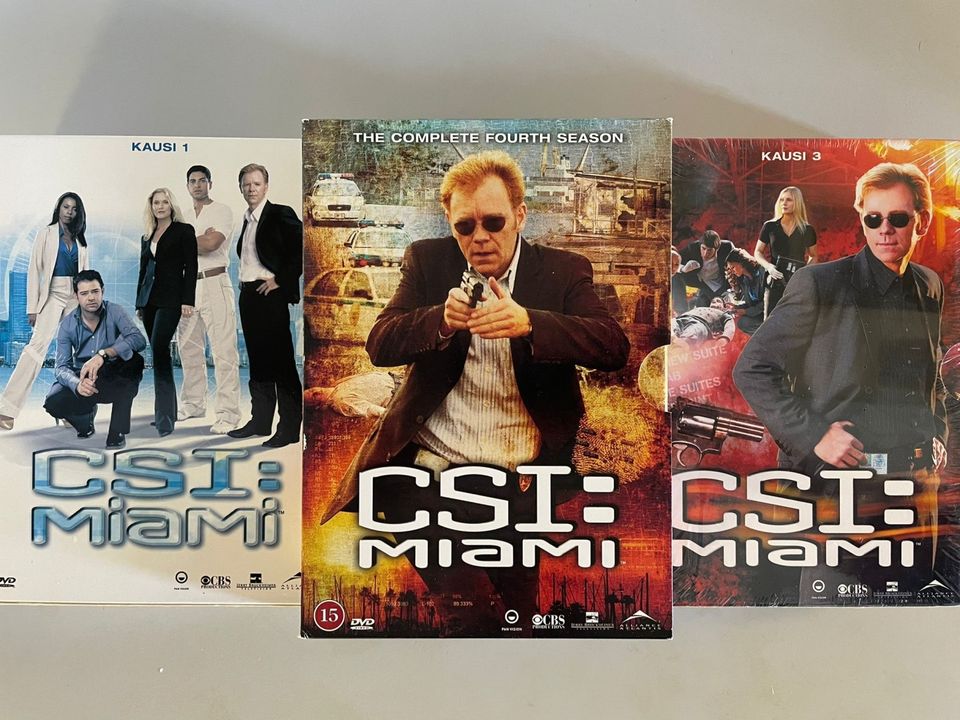 CSI: Miami DVD. Kaudet 1, 3 ja 4
