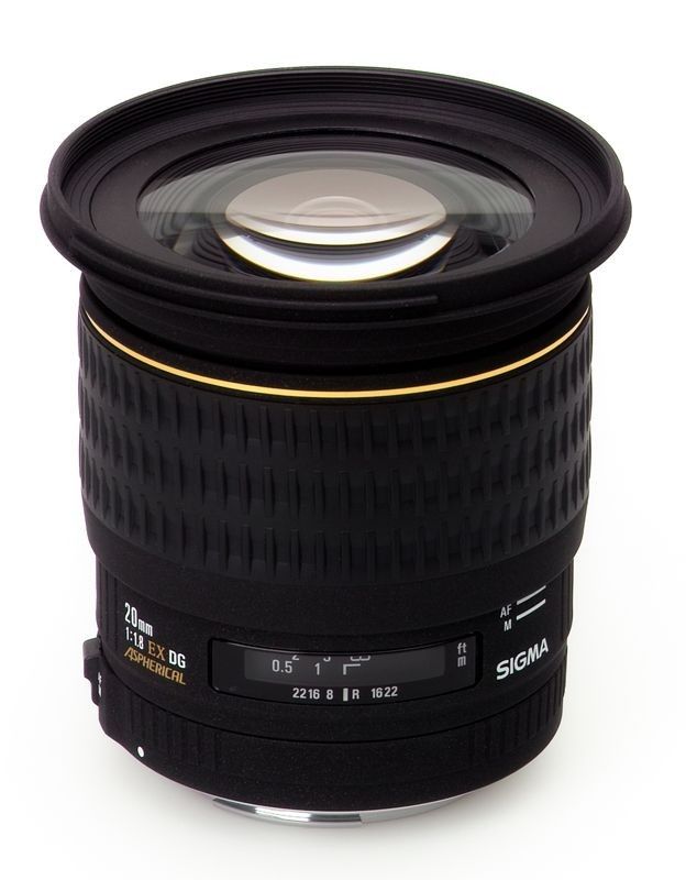 Sigma 20mm f/1.8 EX DG -objektiivi, Canon