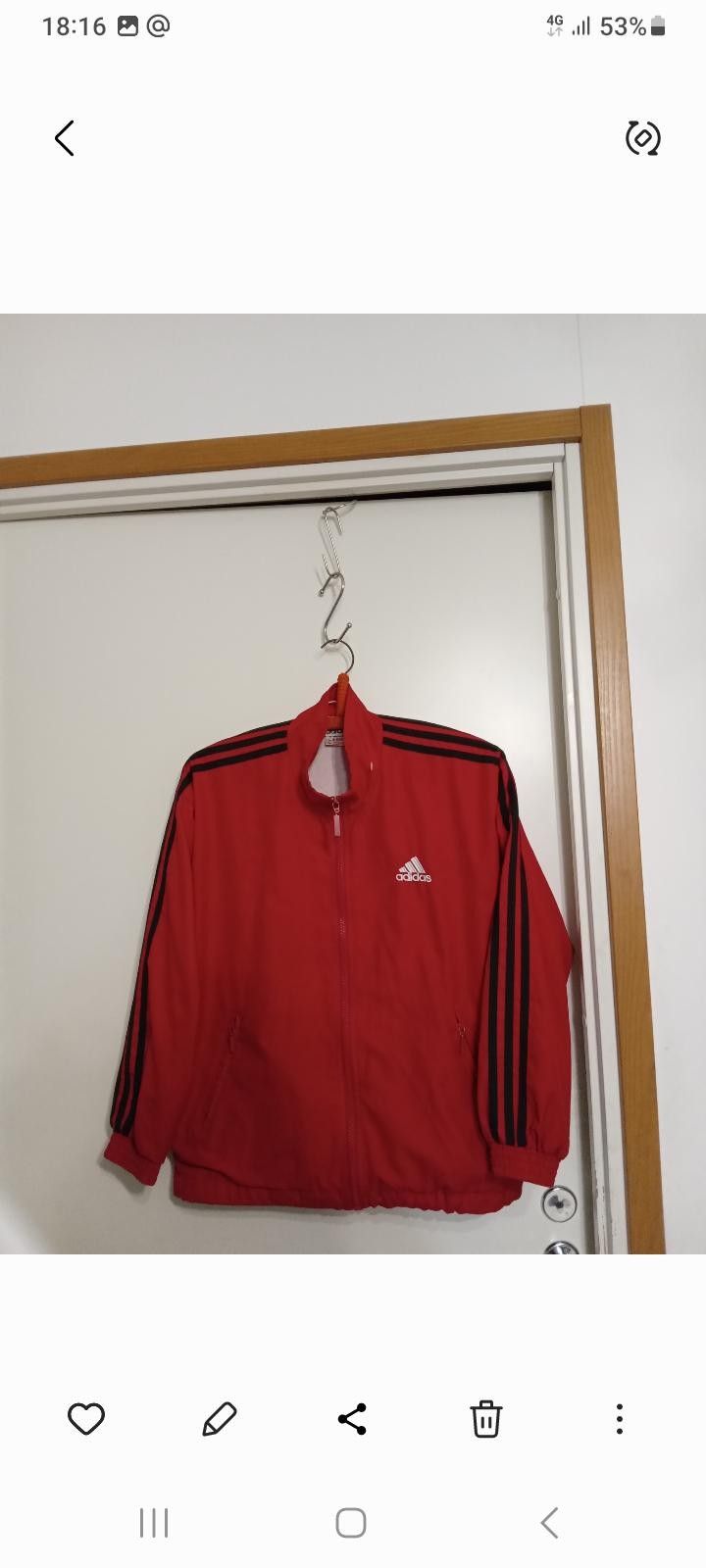 Vintage Adidas tuulitakki Koko 152-158