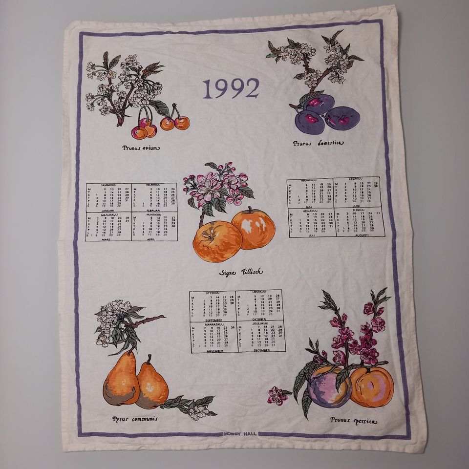 Kalenteripyyhe 1992
