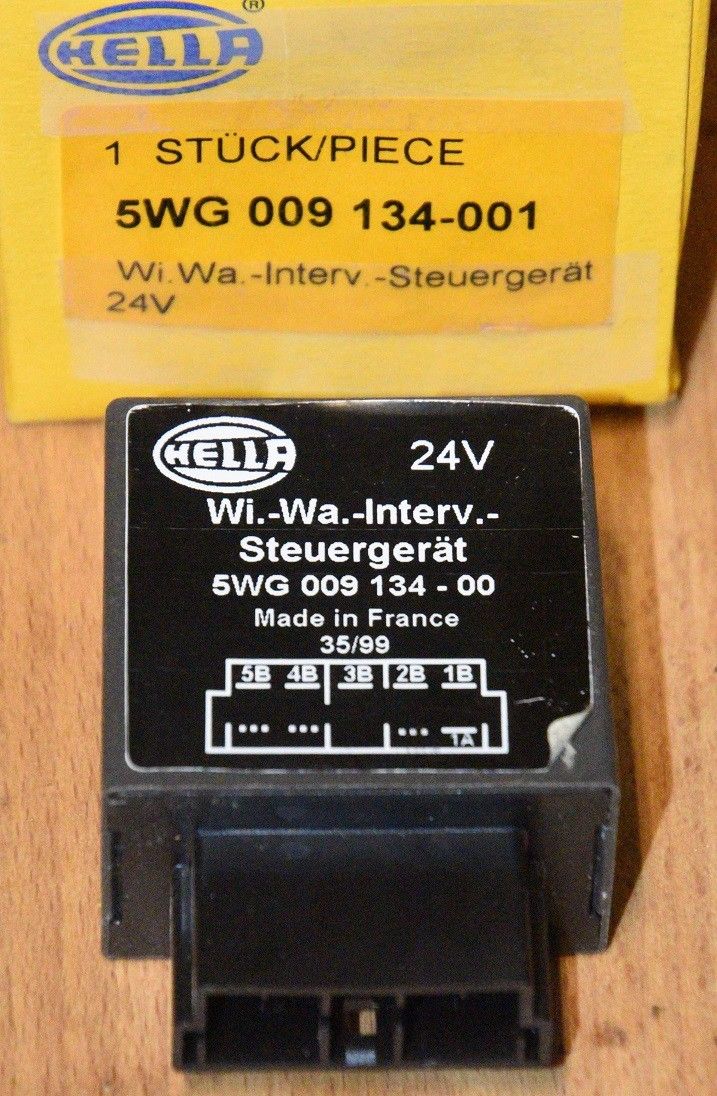 HELLA 5WG 009 134-001 24V Jaksorele tuulilasinpyyhkijä