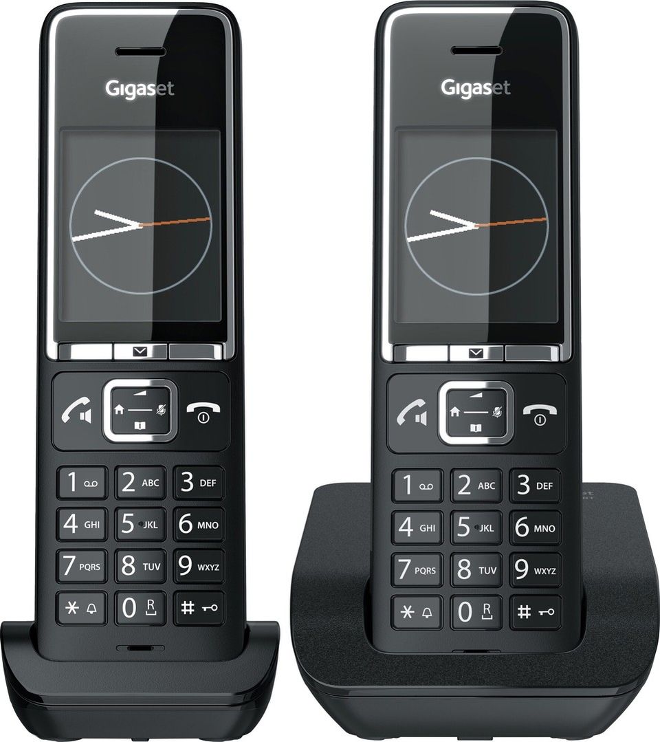 Gigaset Comfort 550 Duo langaton puhelin (musta/kromi)