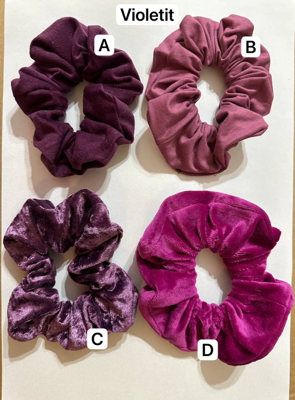 XL scrunchiet / hiusdonitsit - violetti