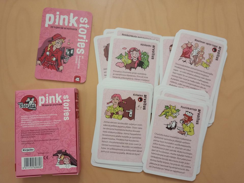 Pink Stories arvoituskortit