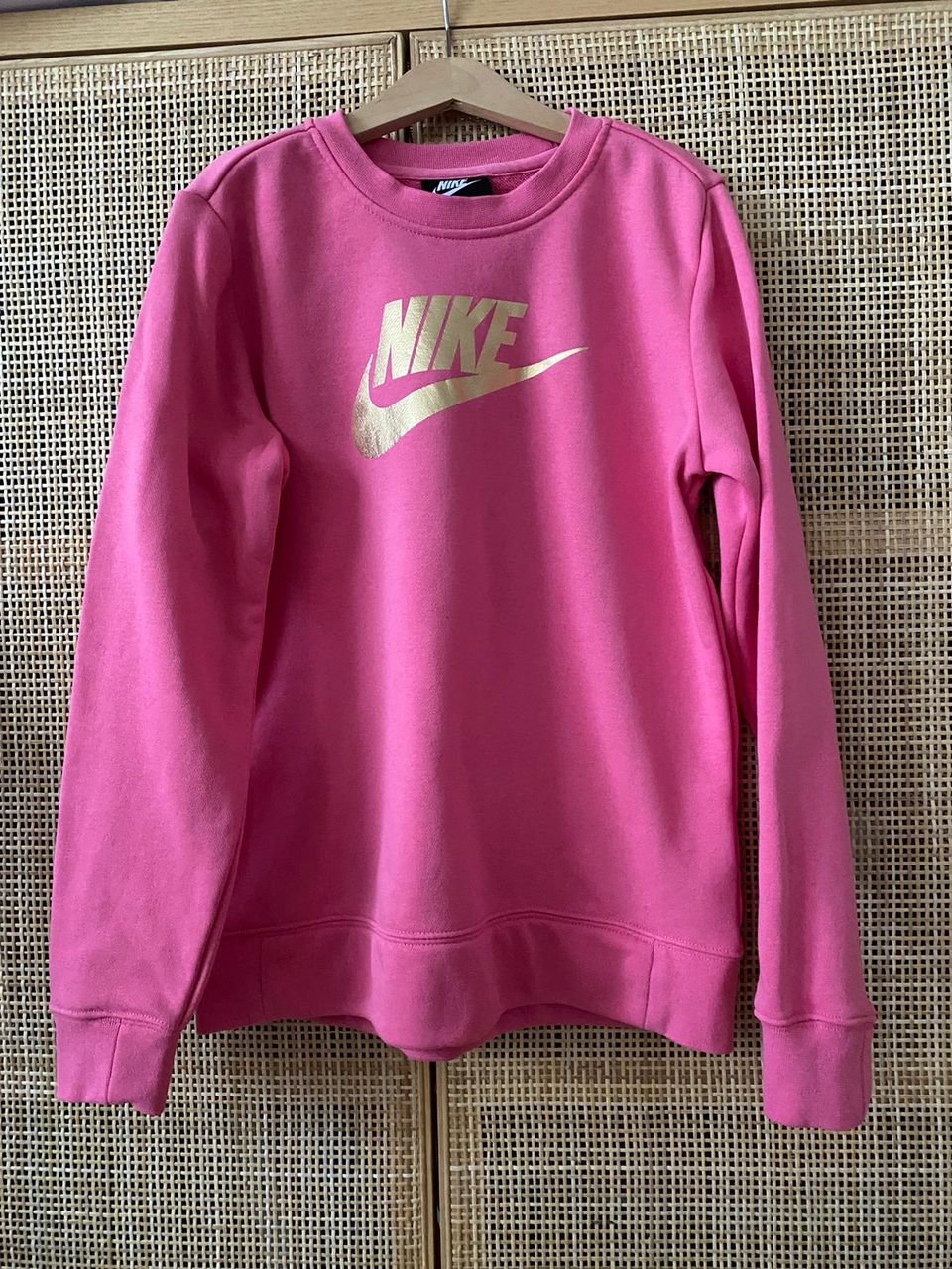 Nike pinkki collegepaita 146-156