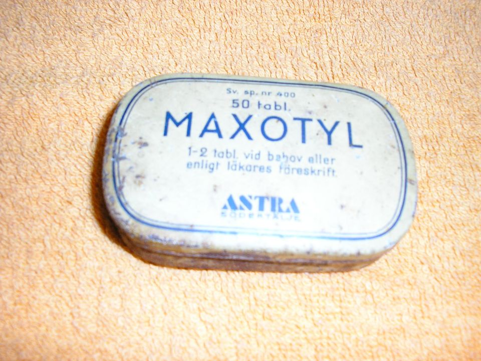 Vanha lääkerasia Maxotyl