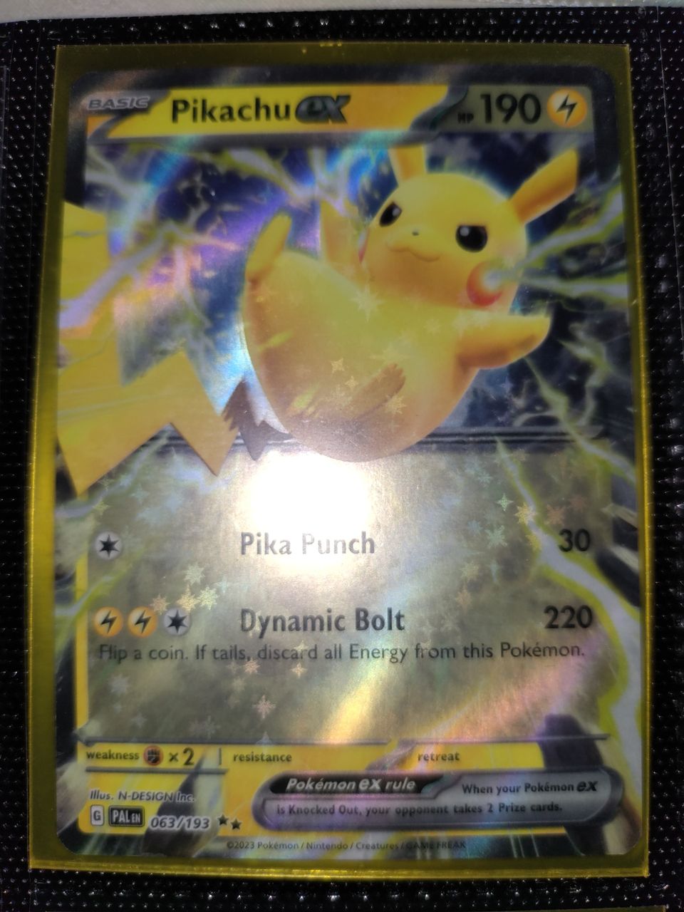 Pokemon Pikachu EX 063/193