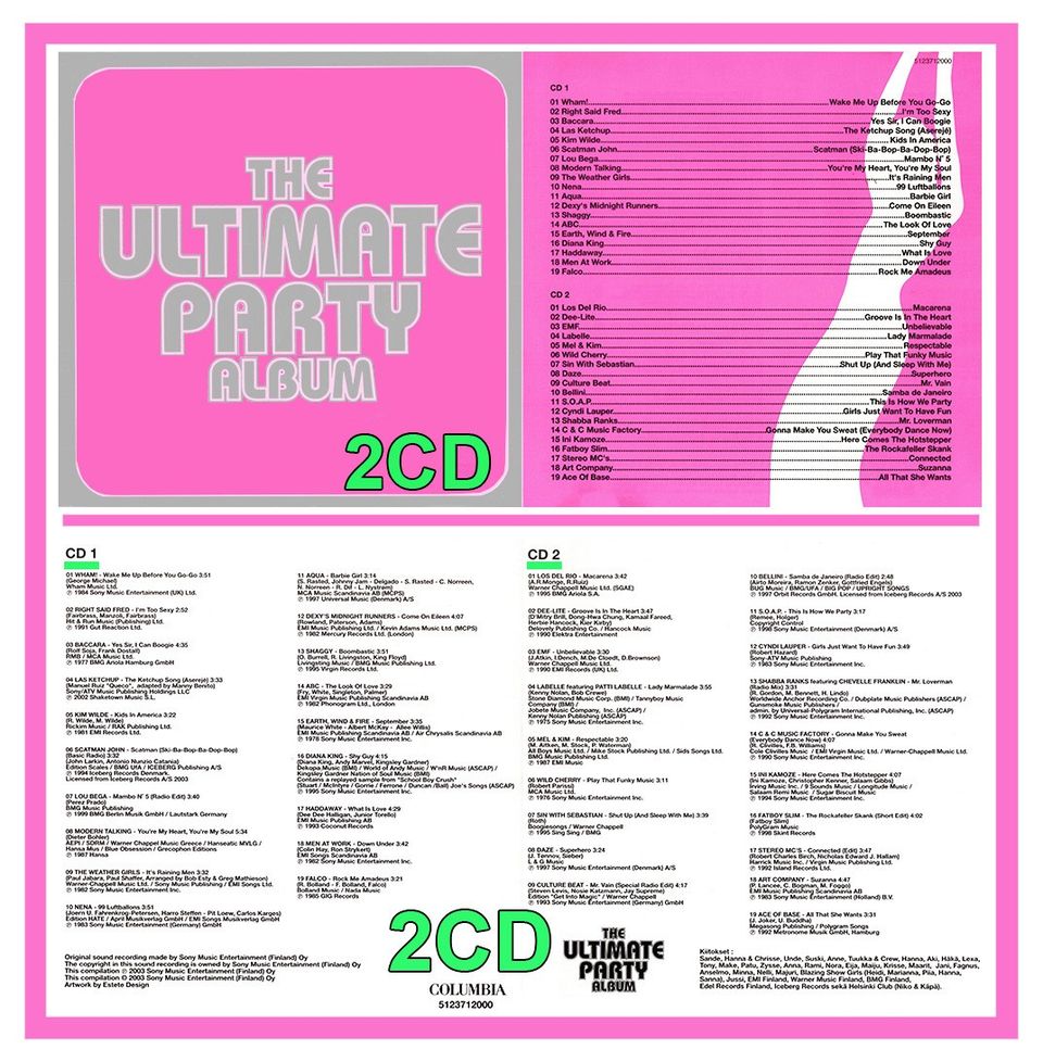 The Ultimate Party Album 2CD (2003) - Ilmainen Toimitus