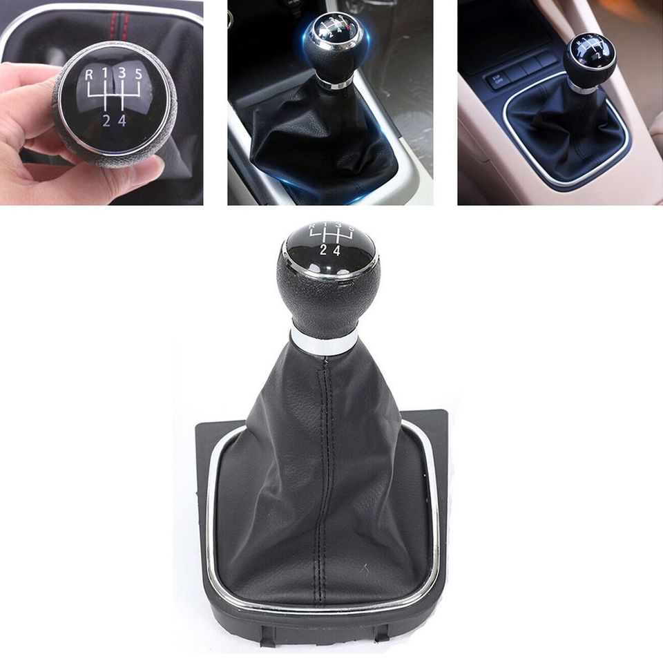 5 Speed Gear Stick Shift Knob Boot for VW