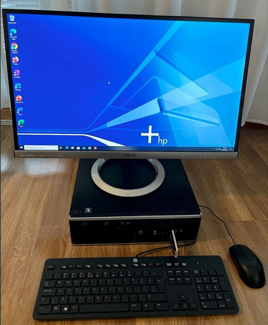 Desktop HP Compaq Pro 6300 and monitor 27" ASUS MX279H