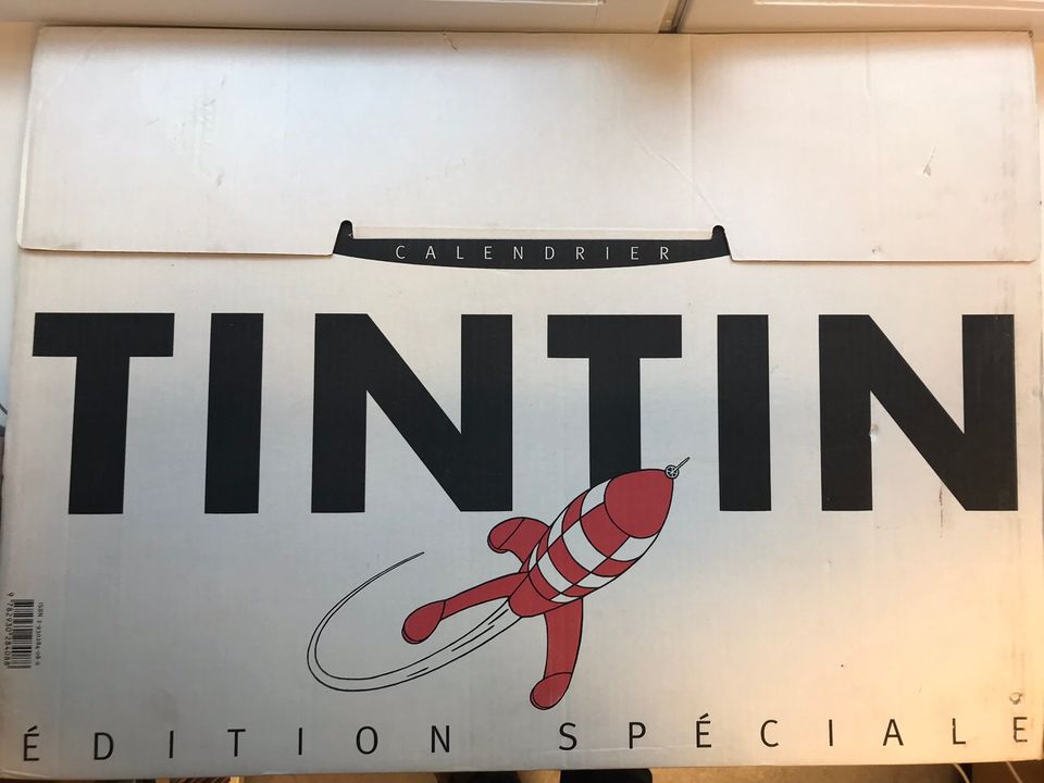 Tintti-kalenteri vuosi 2000, erityispainos, 70x50cm