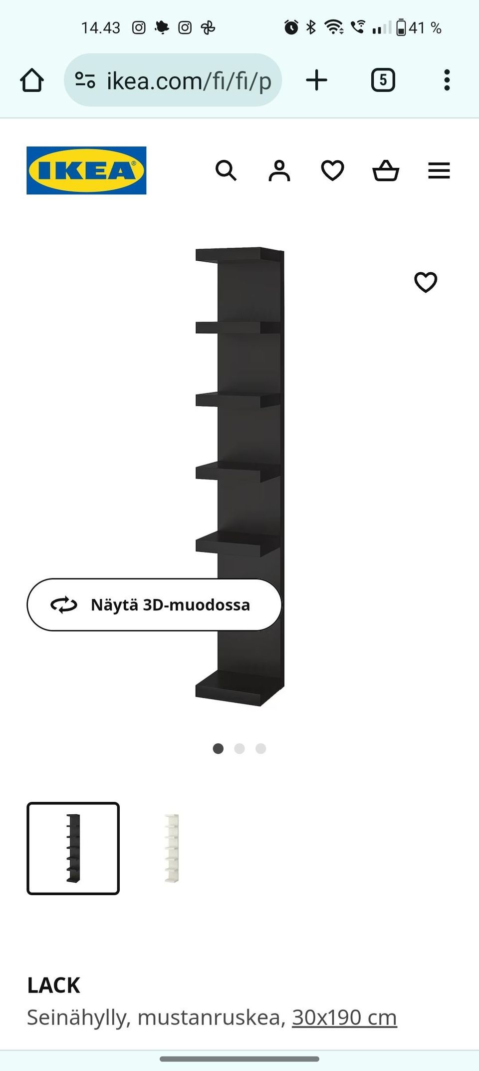 Ikean hyllykkö
