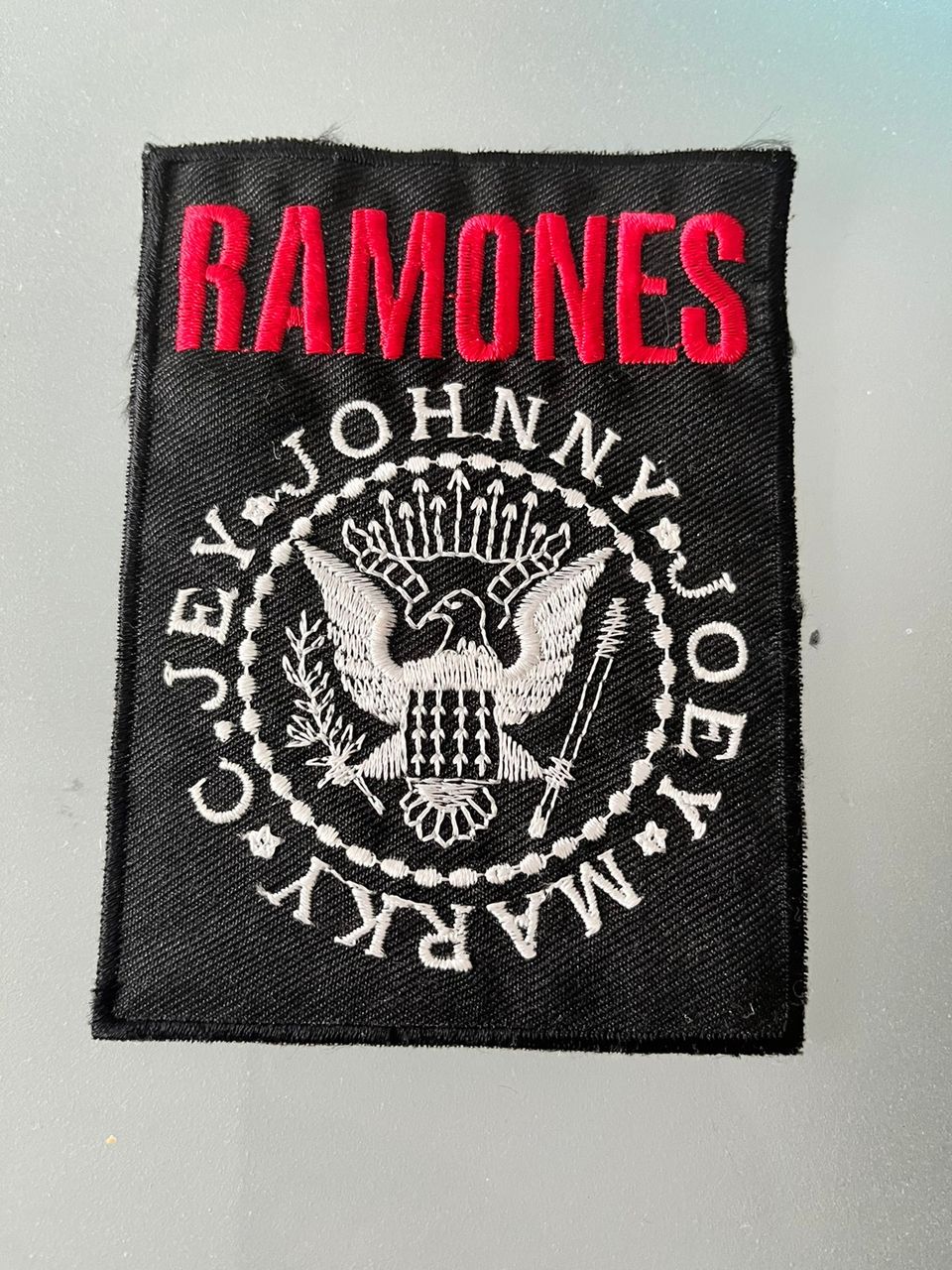 Ramones silitettävä kangas merkki