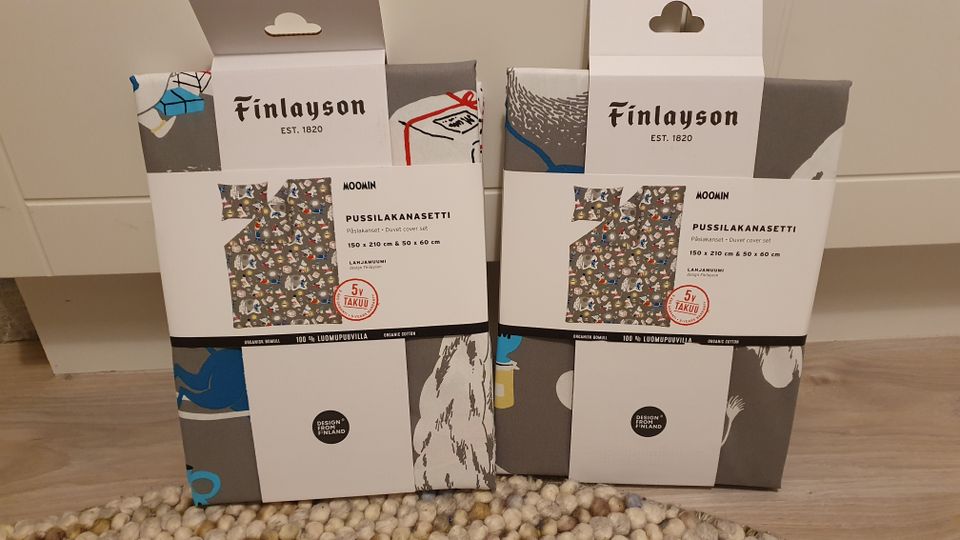 Uusi Finlayson Moomin Lahjamuumi pussilakanasetti