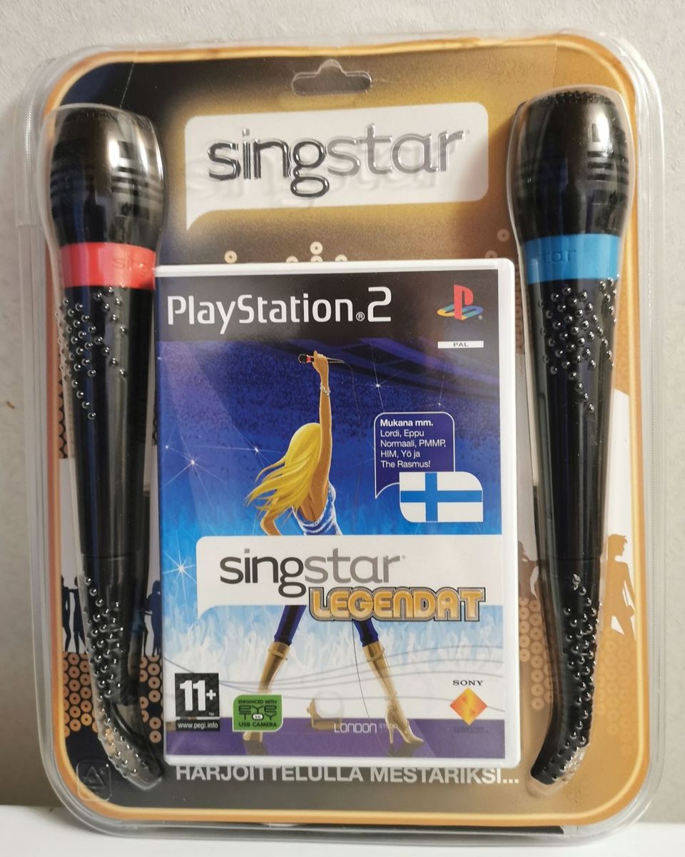 Singstar Legendat + mikrofonit PS2/PS3