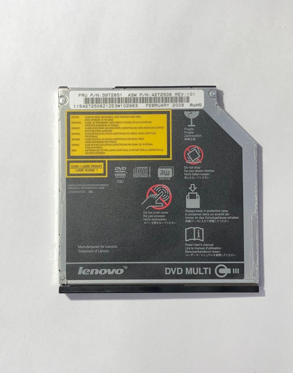 Lenovo ThinkPad DVD CD-asema 39T2851 UJ-852