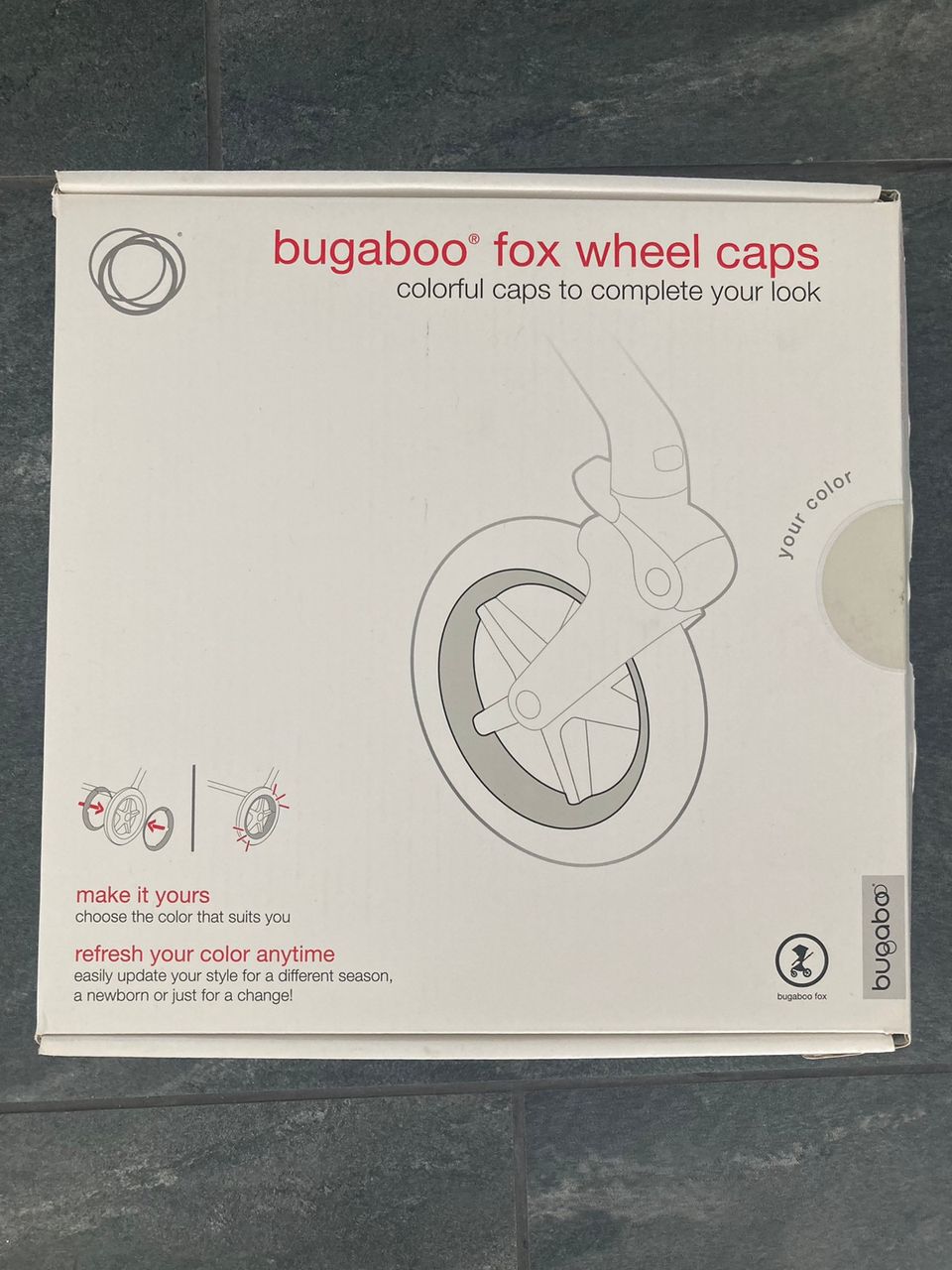 Bugaboo wheel caps valkoinen