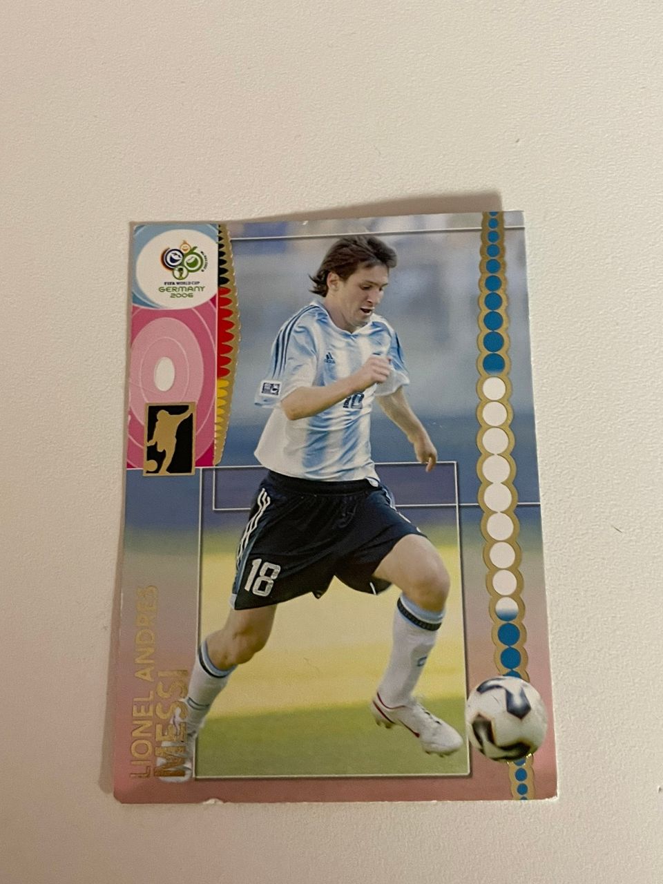 Messi jalkapallo keräily kortti