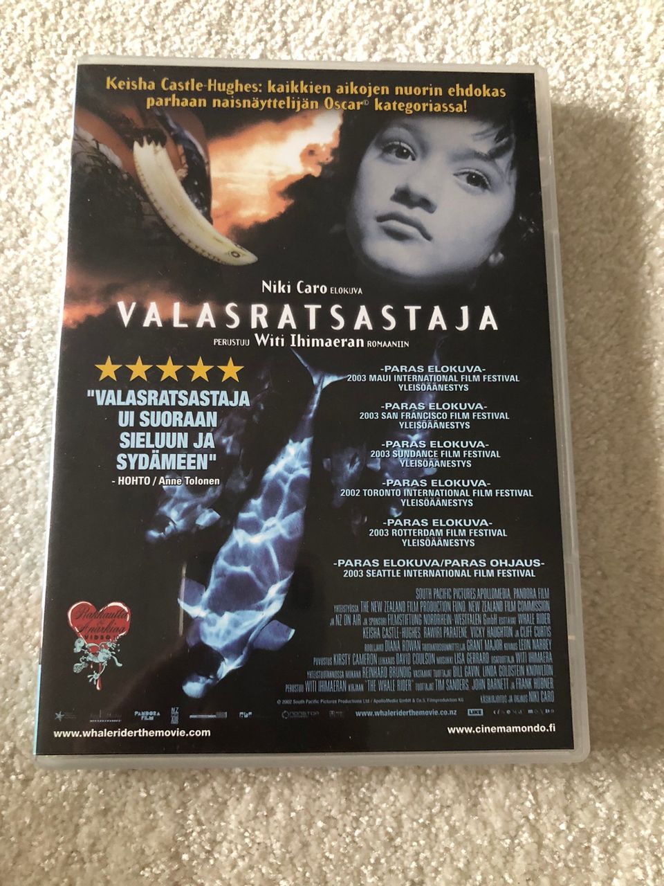 Rakkautta ja anarkiaa: Valasratsastaja- dvd