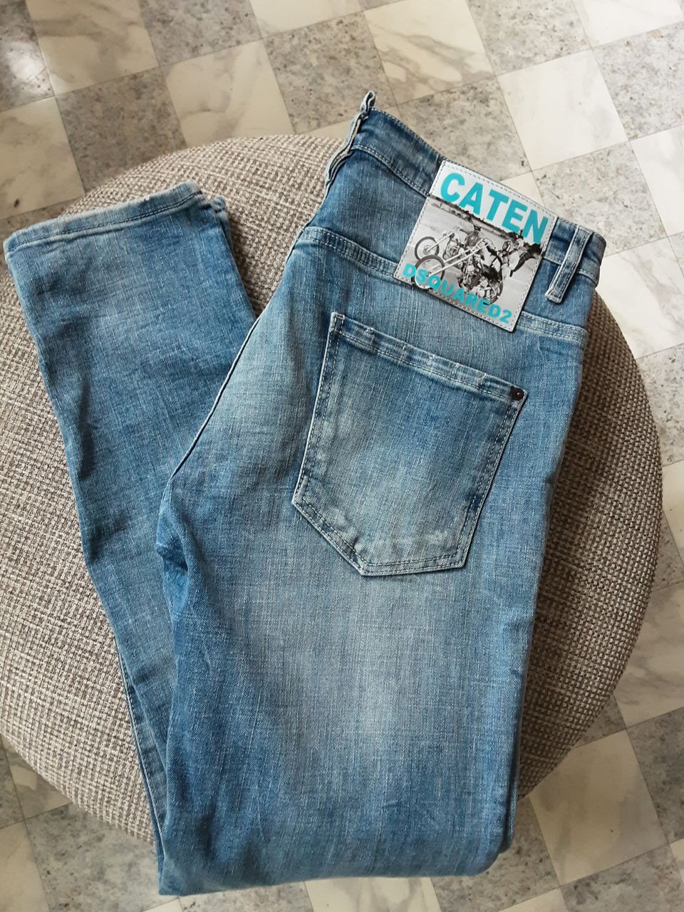 DSQUARED2 Farkut IT 50 Sininen Väri 99% Cotton 1% Elastane Italia Uudet