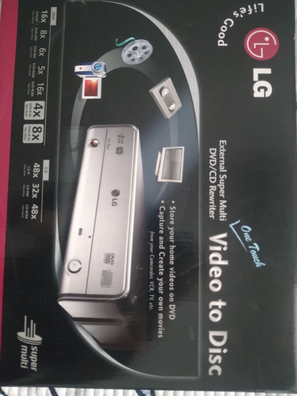 LG GSA-5169D tallentava DVD-asema VARATTU