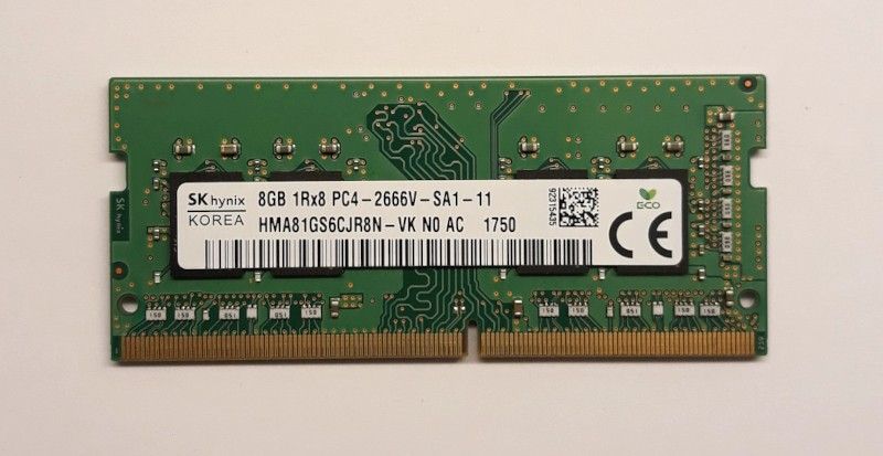 8 GB DDR4 2666V SK Hynix läppäri muistia