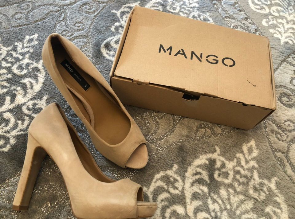 Mango peep toe kengät