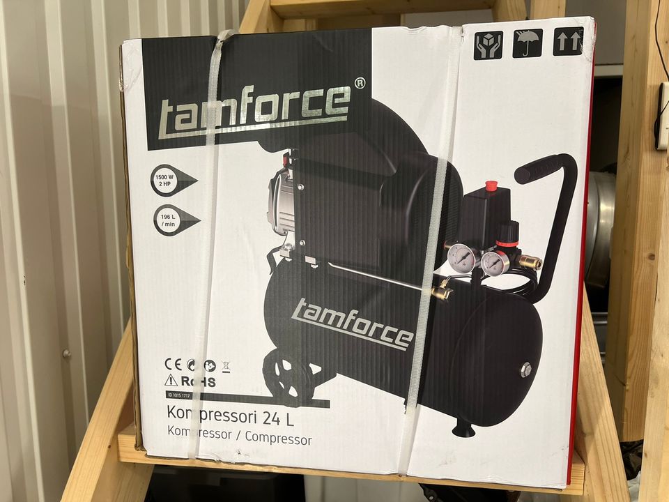 Käyttämätön Tamforce 24L kompressori