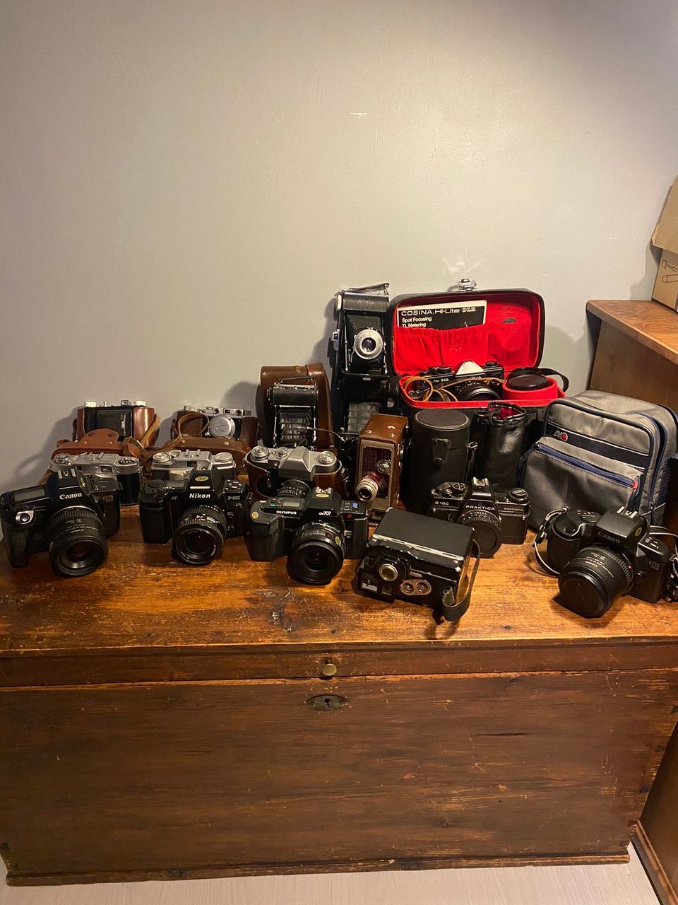 Kameroita Järjestelmä/Vintage + objektit