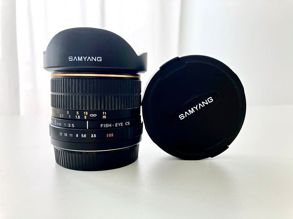 Samyang fish-eye 8mm f3.5 CS Canon EOS