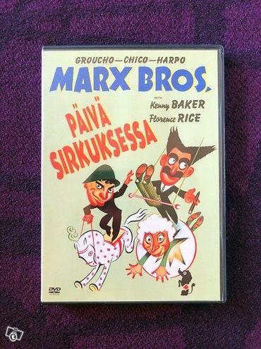 Päivä sirkuksessa DVD Marx Brothers