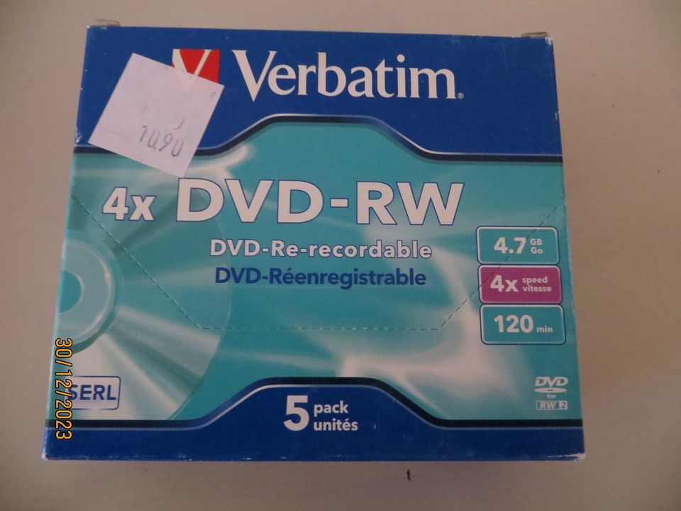 DVD-RW levy Verbatim